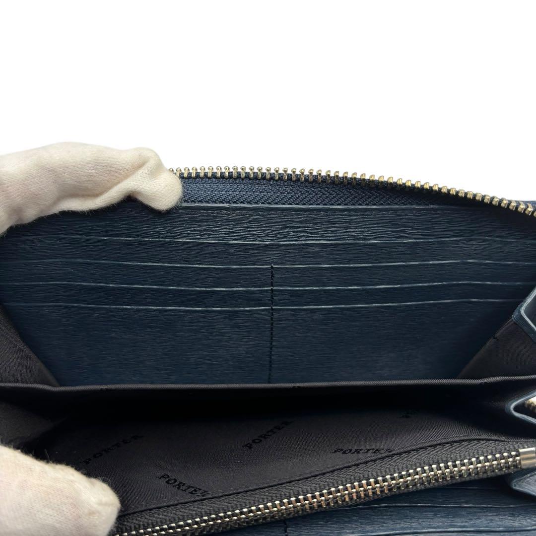 新品 PORTER CURRENT カレント L字ファスナー 長財布 ネイビー