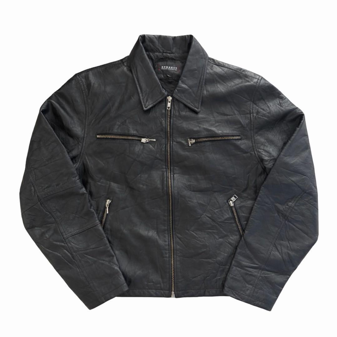 牛革 leather jacket 短丈 レザージャケット