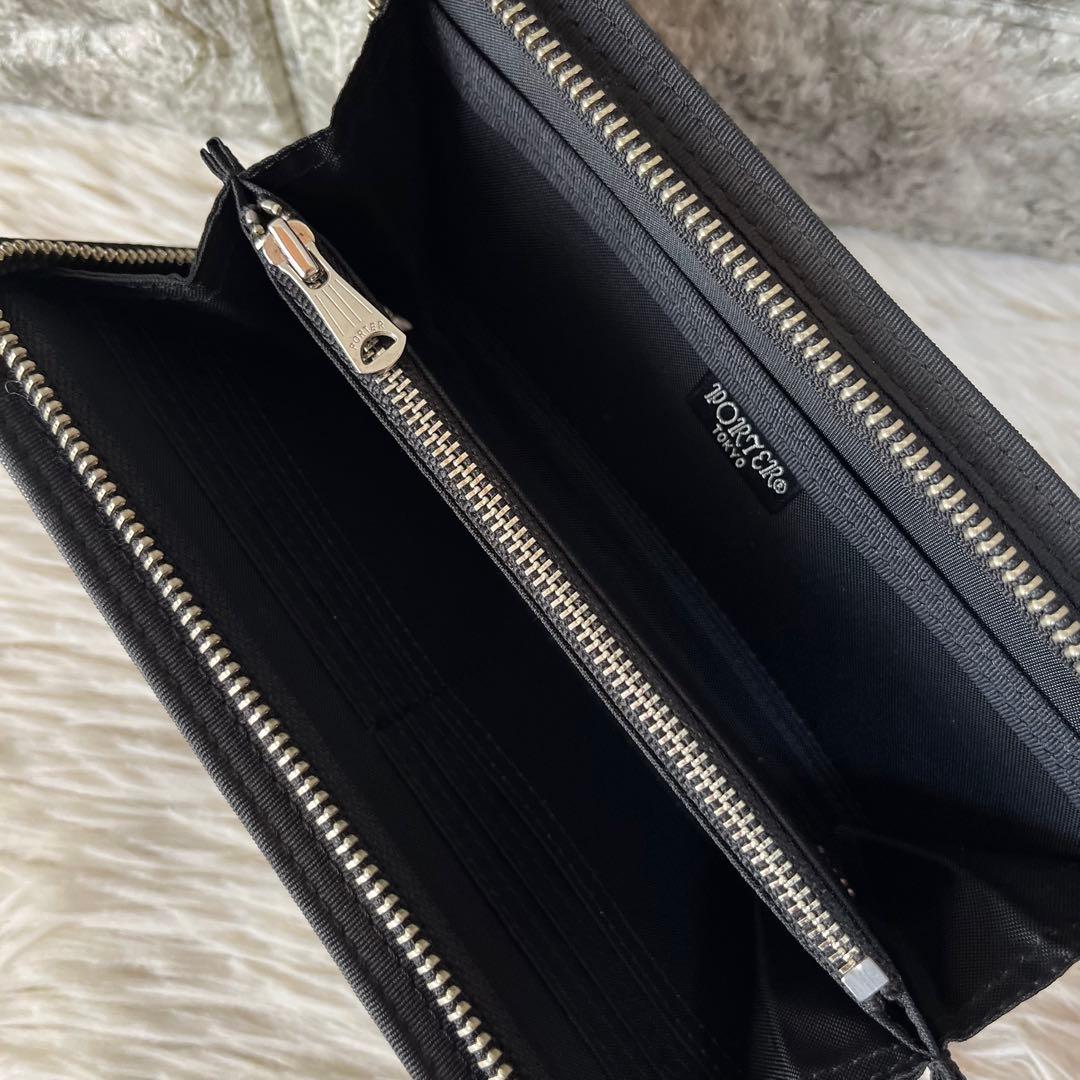 【新品未使用】ポーター　シャイン　ラウンドファスナー長財布