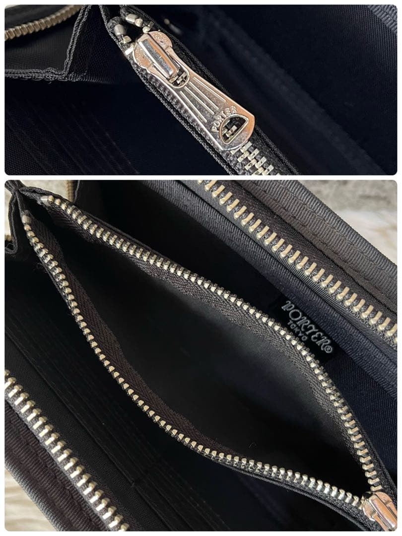 【新品未使用】ポーター　シャイン　ラウンドファスナー長財布