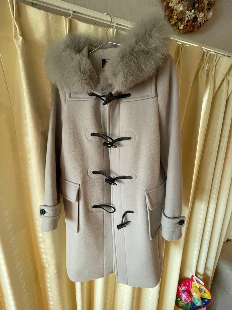 SHIPS グレー　ダッフル　コート