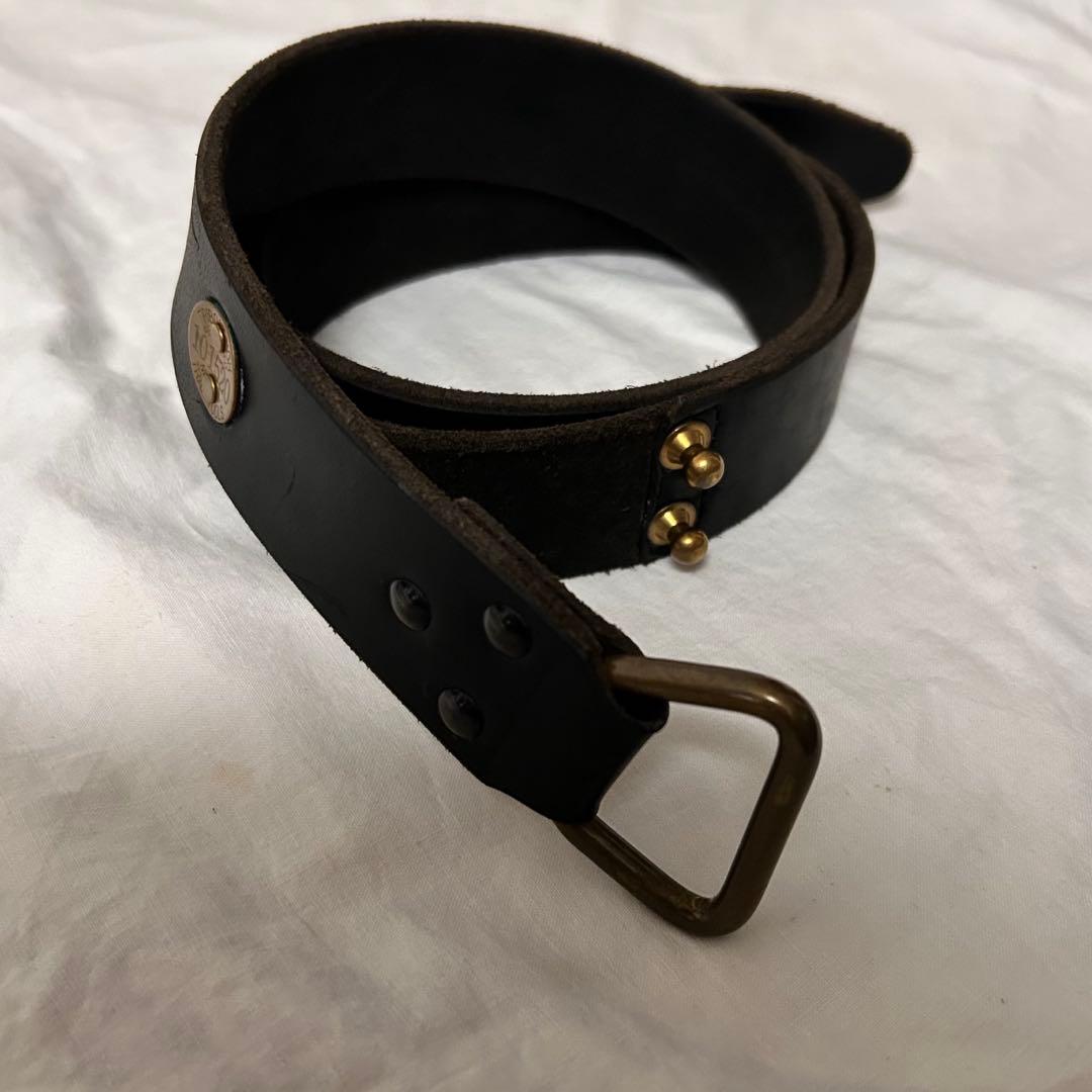 COLIMBO レザーベルト ハンティングベルト　34インチ　ブラック