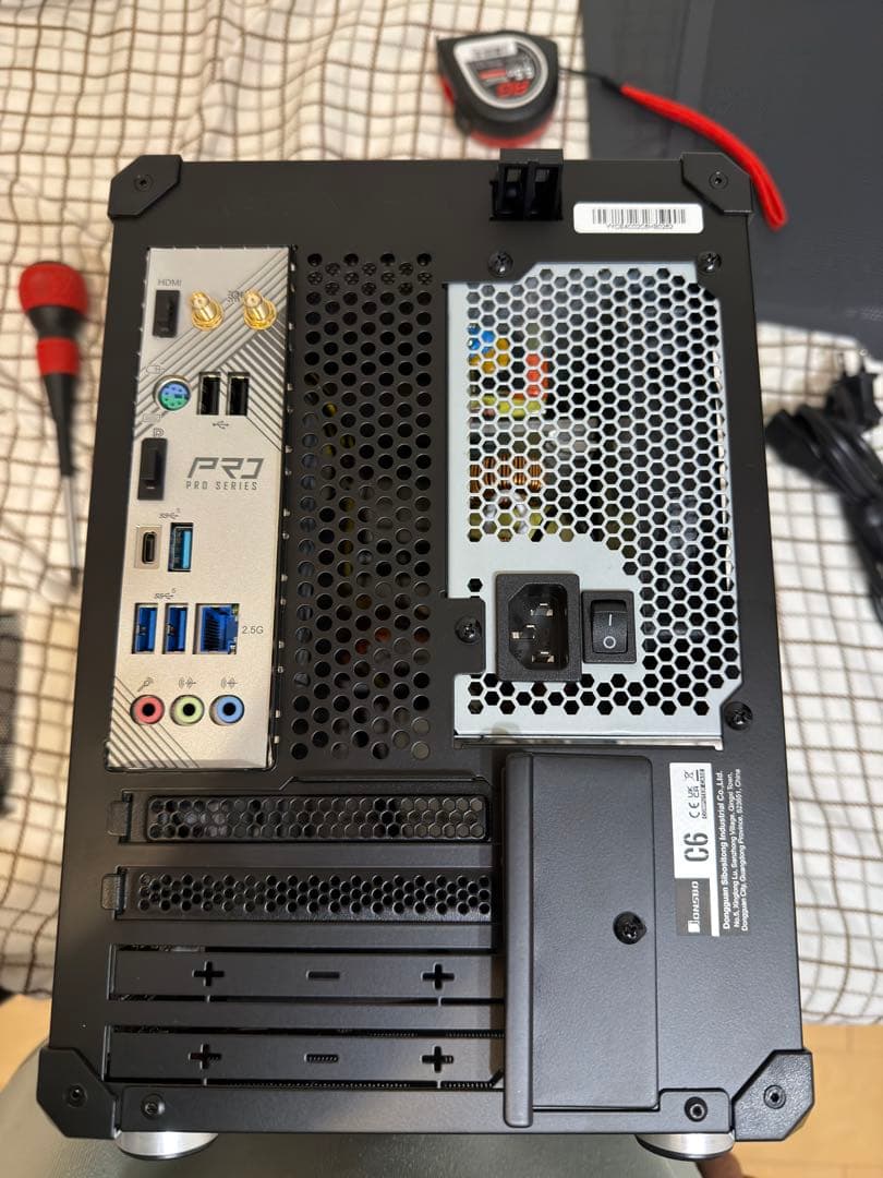 ベアボーン状態　未完成自作PC ミニPC