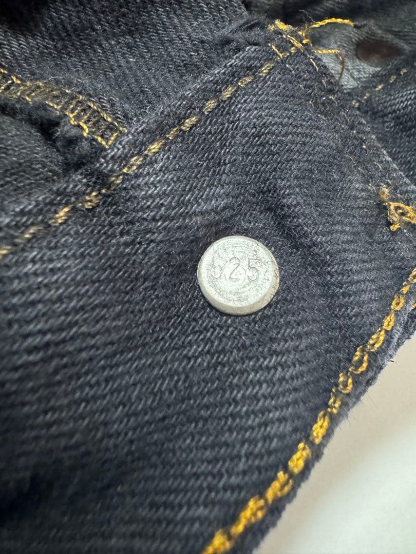 Levi's リーバイス 501 後染め ブラック ラバーコーティング USA製