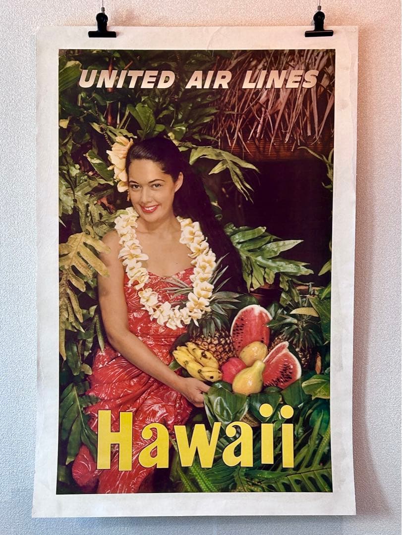 ユナイテッド航空ビンテージ オリジナルポスター United Airlines