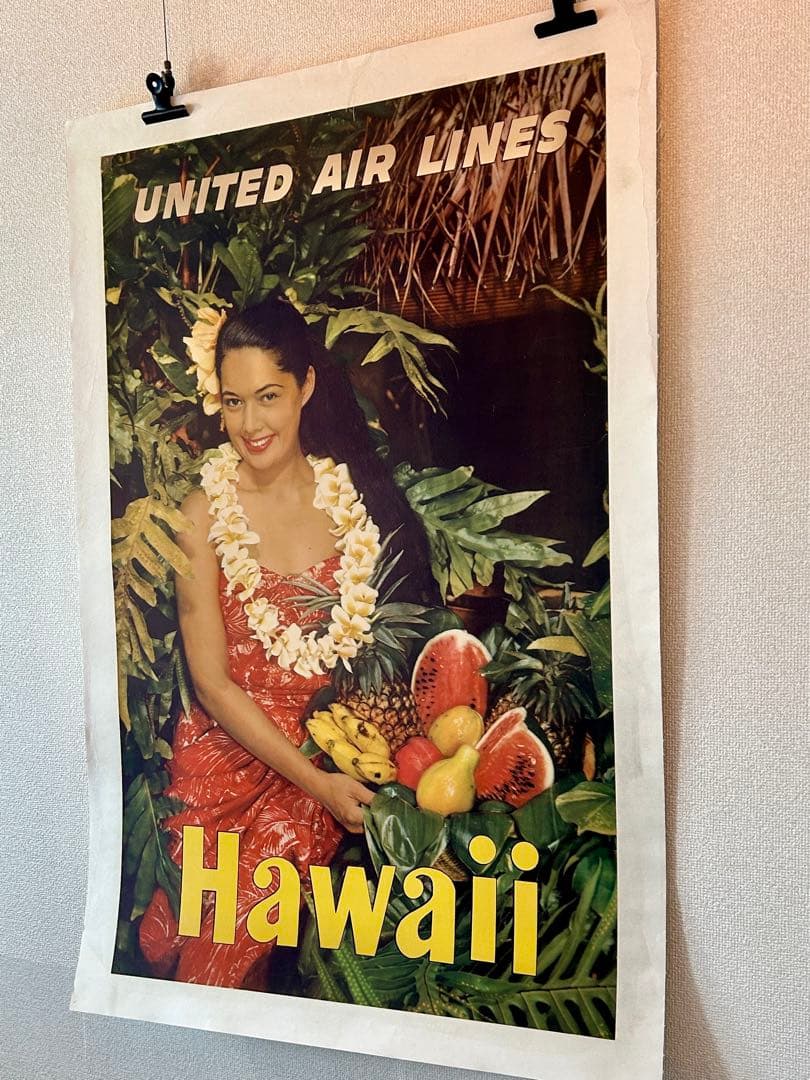 ユナイテッド航空ビンテージ オリジナルポスター United Airlines