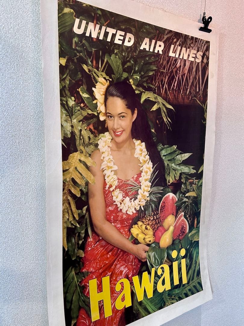 ユナイテッド航空ビンテージ オリジナルポスター United Airlines