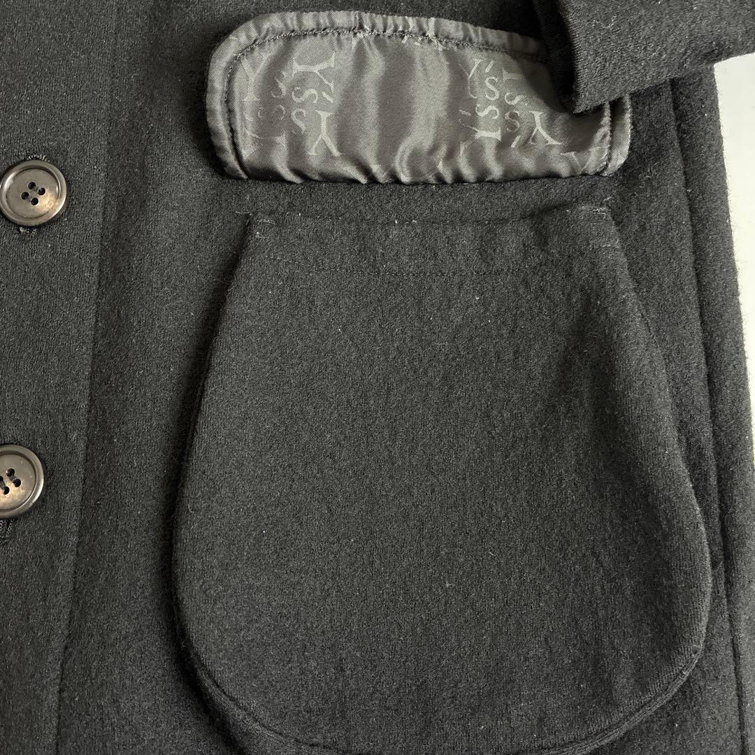 Ｙ's ブラック ダッフルコート