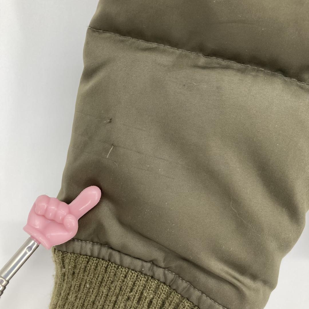 PREMA INCLUSION カーキ ダウンジャケット ファー付き 38サイズ