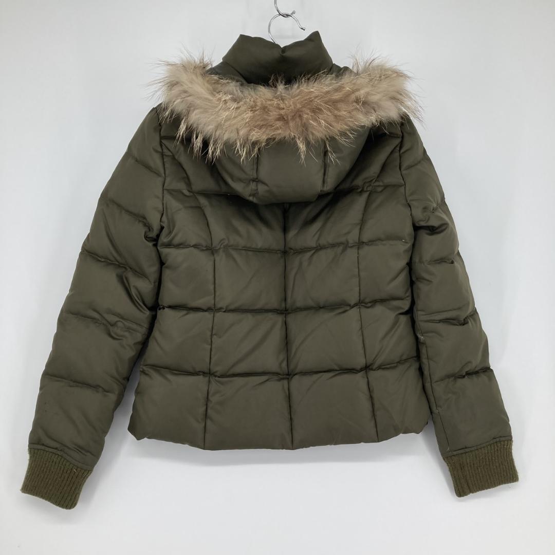 PREMA INCLUSION カーキ ダウンジャケット ファー付き 38サイズ