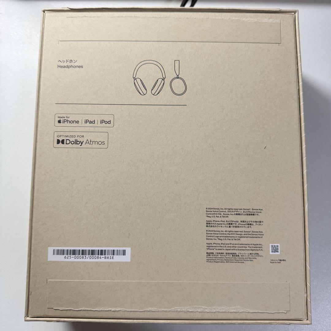 Sonos Ace ワイヤレスヘッドホン ブラック