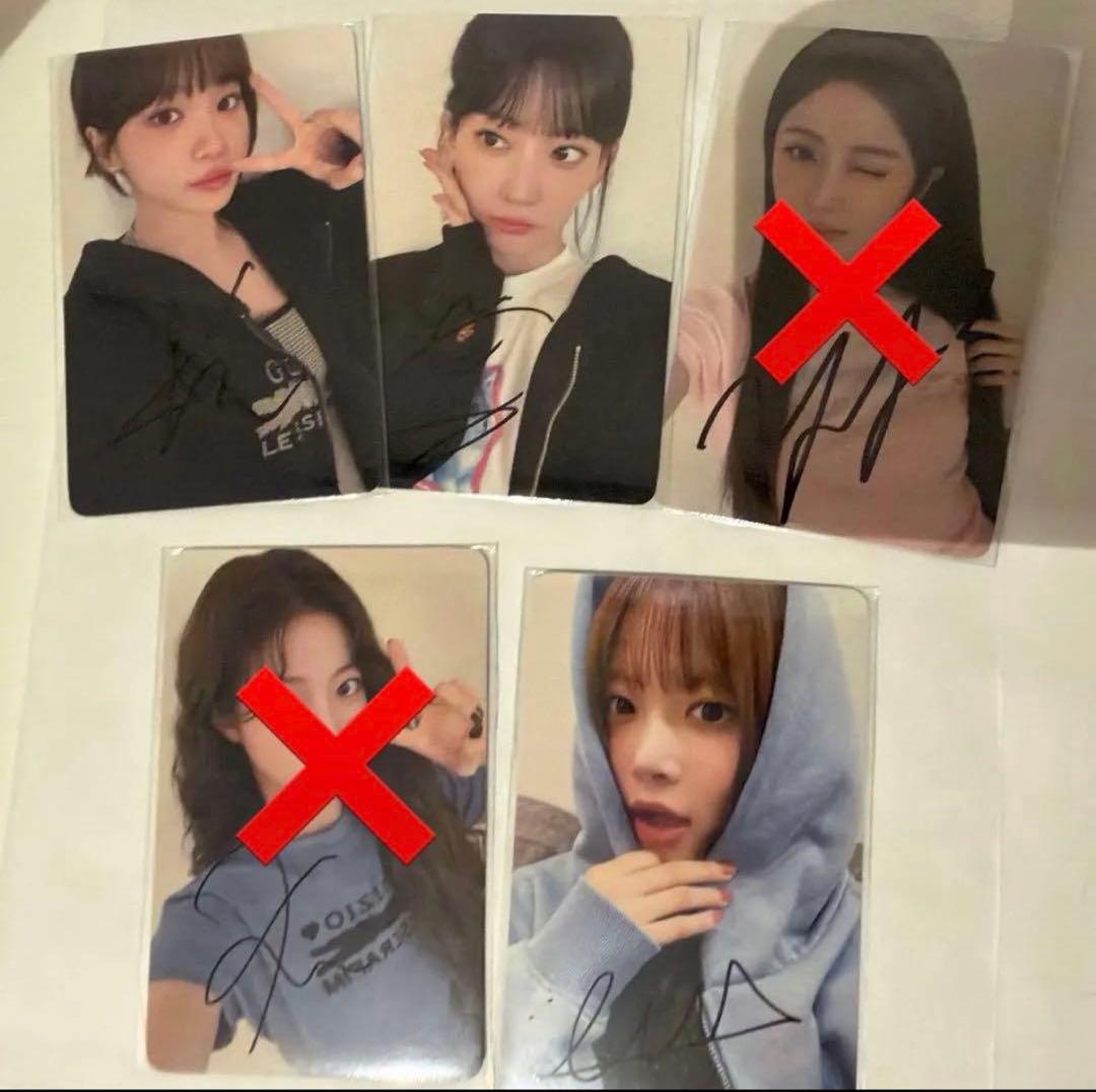 LE SSERAFIM 直筆サイン サクラチェウォンウンチェ