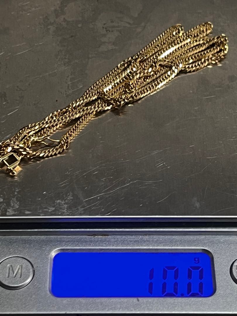 k18 喜平　10g 50cm 6面w 造幣局マークあり