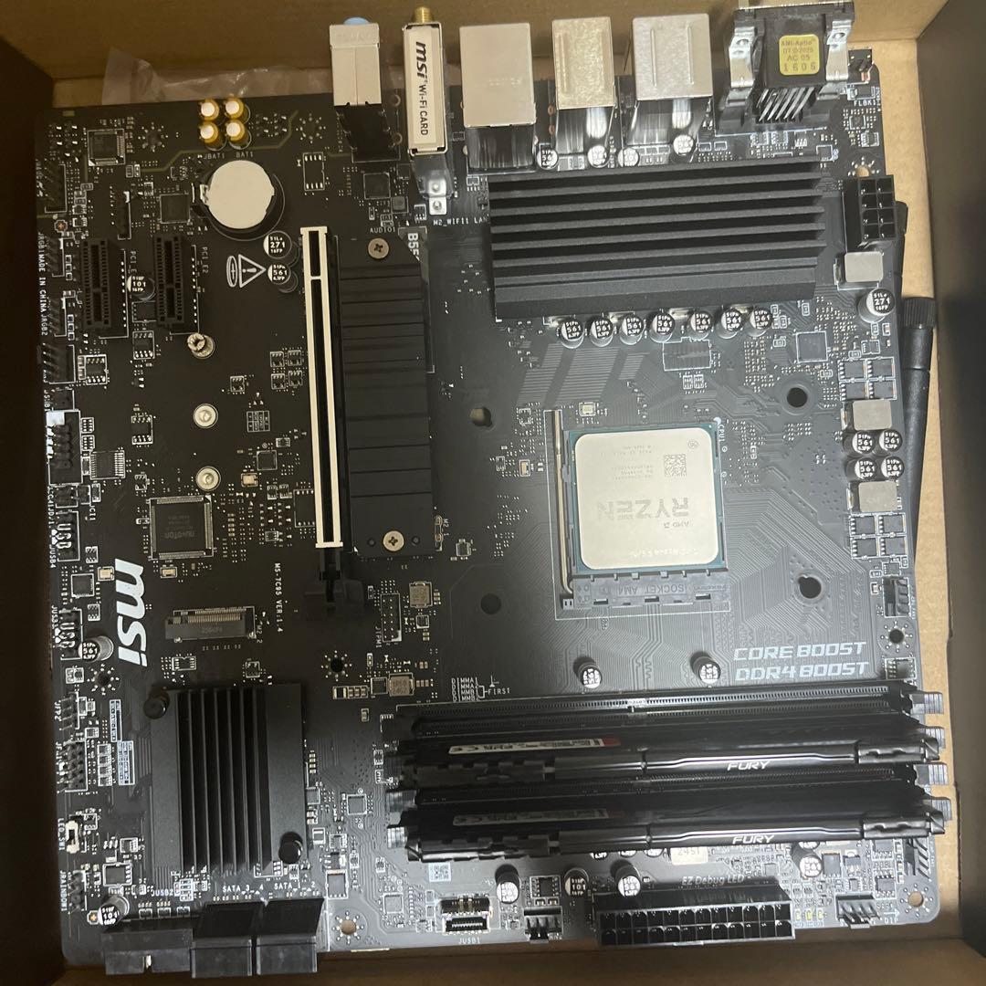 amd 5600 MSI B550M PRO-VDH WIFI セット