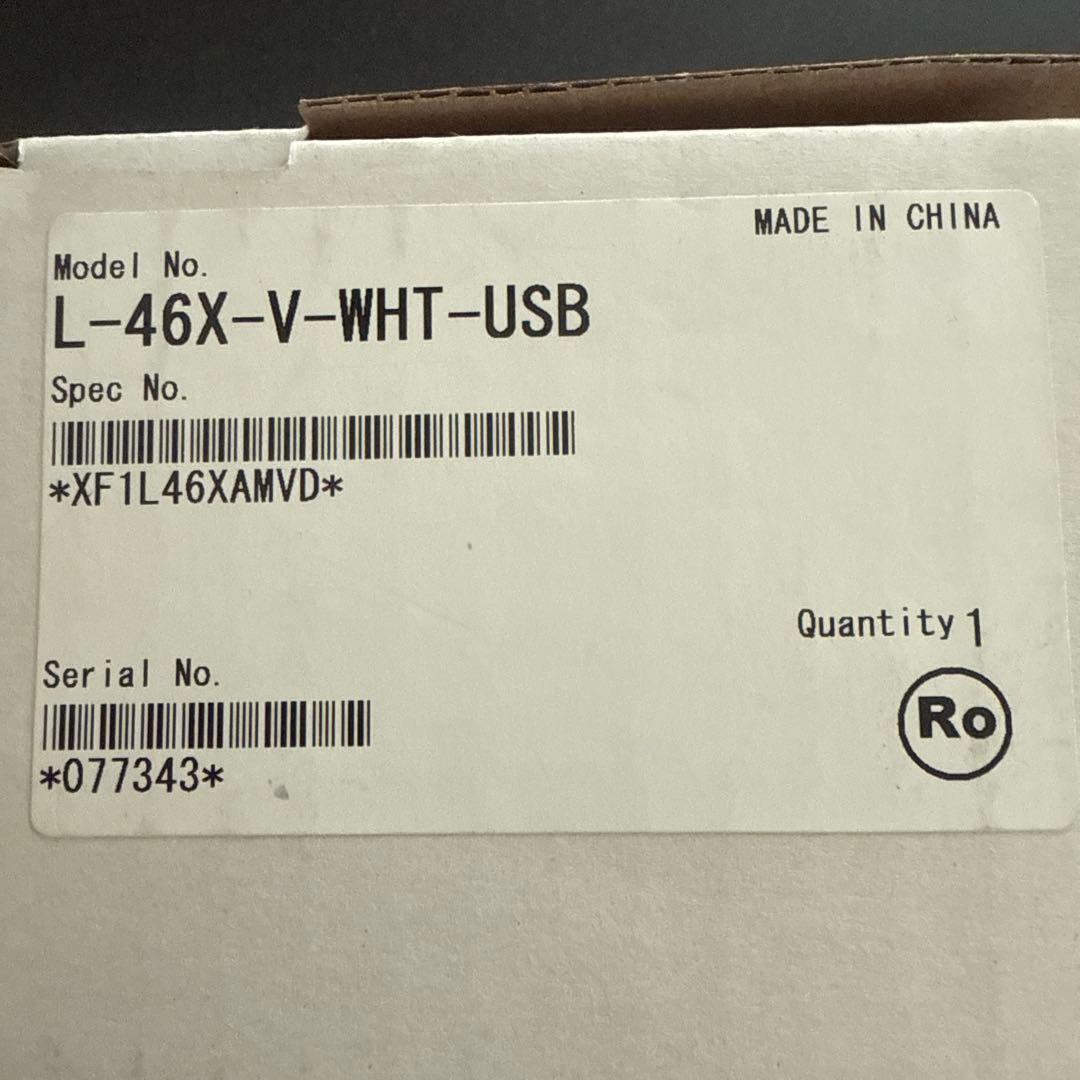 Ｌ-46x-v-wht-usb バーコードスキャナー