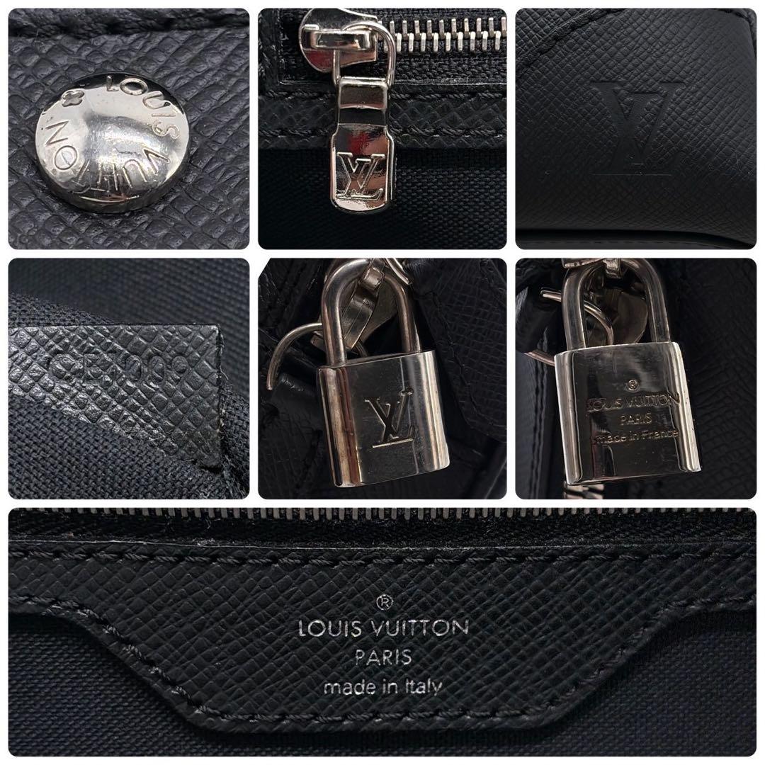 【美品】ルイヴィトン ビジネスバッグ イゴール　タイガ　ブラック 黒