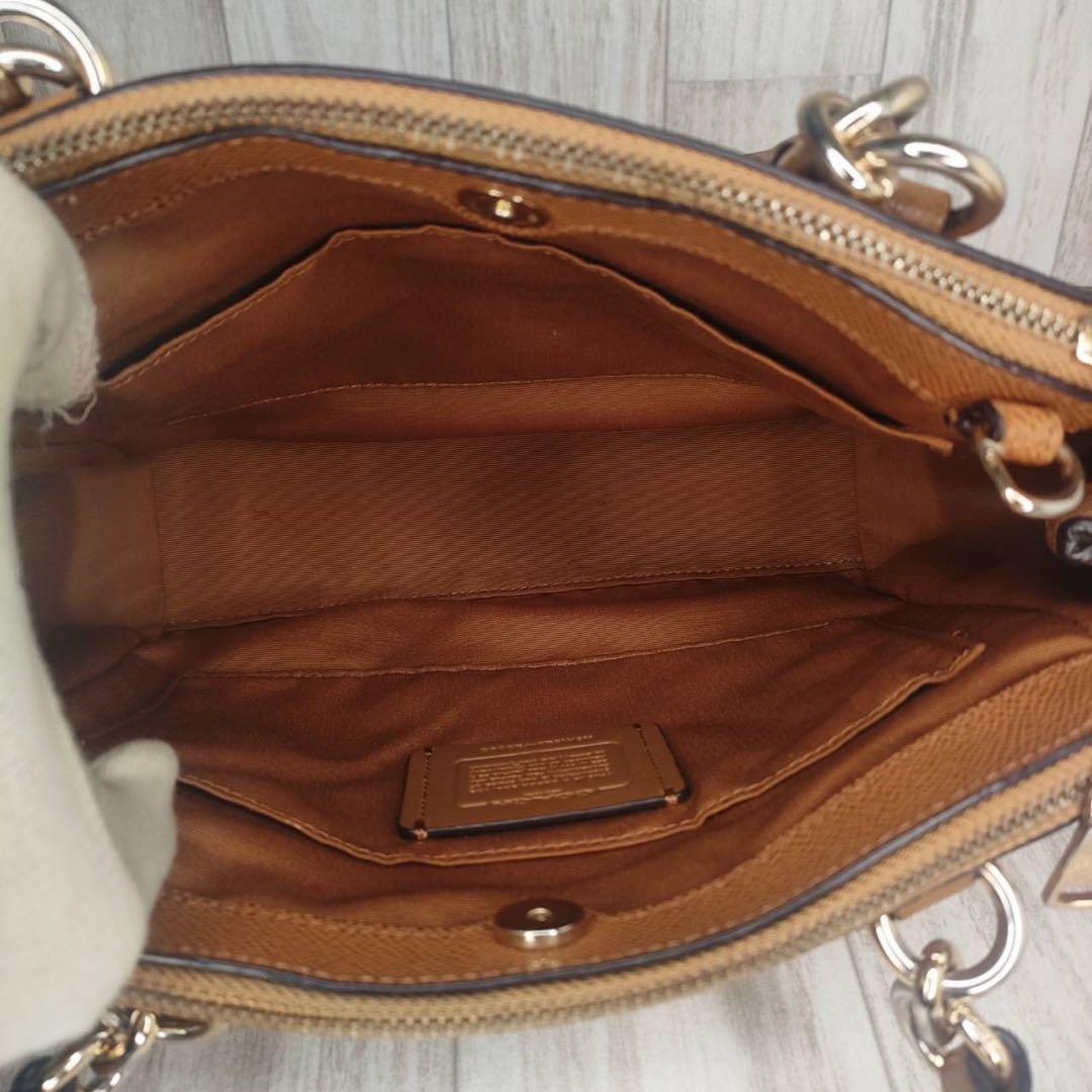 50 COACH コーチ　レザー　2WAY ハンドバッグ　ショルダーバッグ