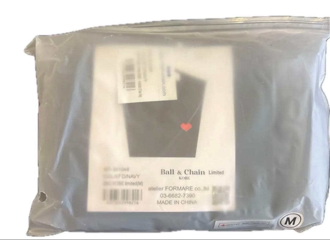 ボールアンドチェーン神戸 限定 ハート ネイビー Ｍ
