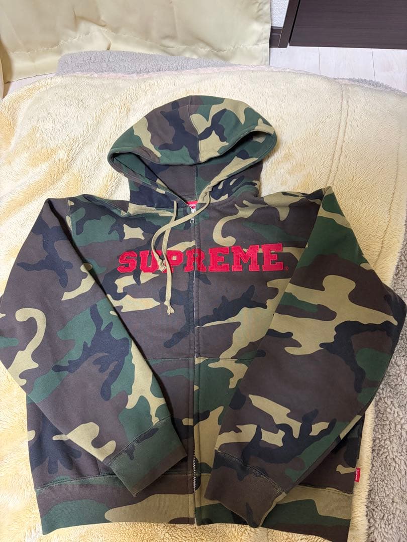 Supreme Collegiate Zip Up パーカー カモ 迷彩 円堂守