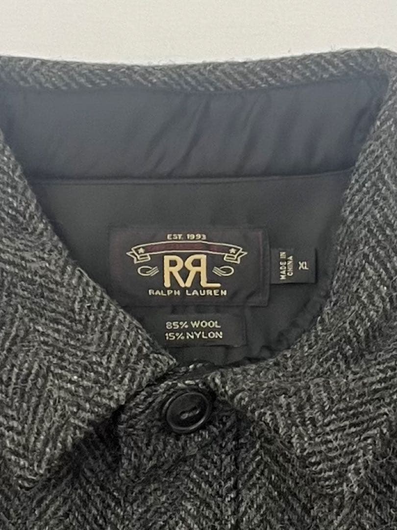 RRL ヘリンボーン ウールシャツ ジャケット　ダブルアールエル