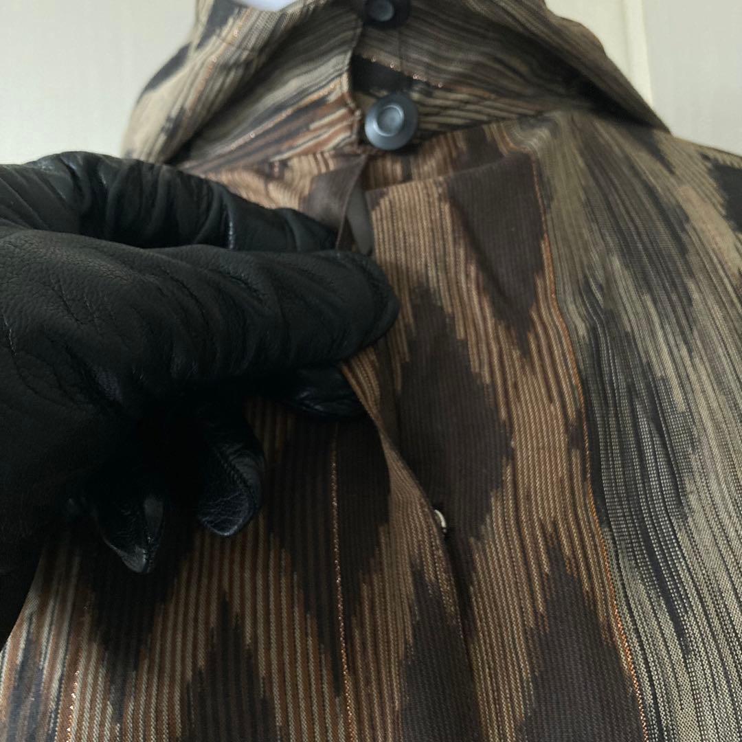 【美品】 1986AW issey miyake 極太 異形 筆タグ シルク