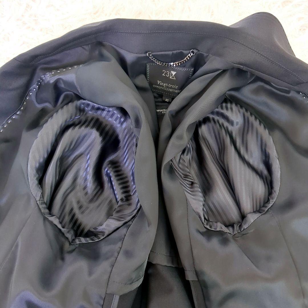 極美品✨️23区 レディースセットアップスーツ3点セット パンツ　スカート 黒