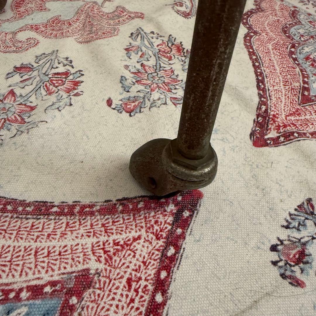 ビンテージ　昭和レトロ　鉄製　物干し　インダストリアル　工業系　シャビー　什器