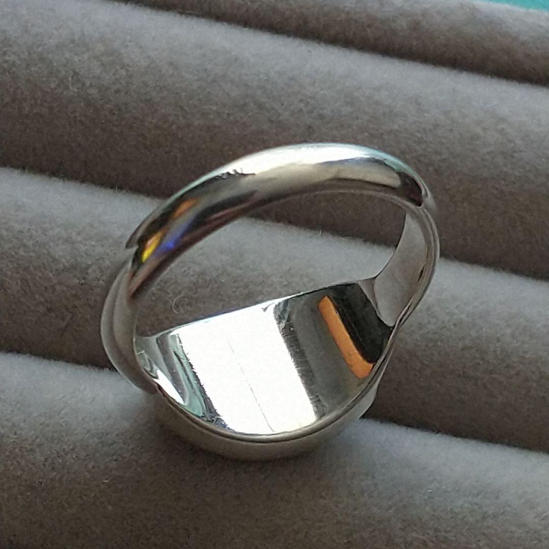 リターン　トゥ　ティファニー　オーバル　プレート　タグ　リング　9号　シルバー