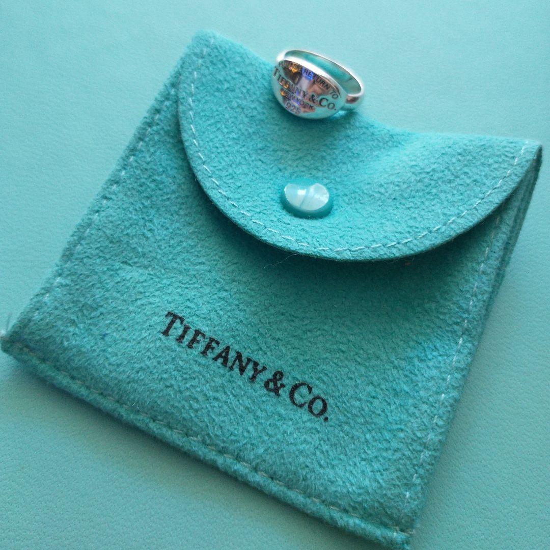 リターン　トゥ　ティファニー　オーバル　プレート　タグ　リング　9号　シルバー