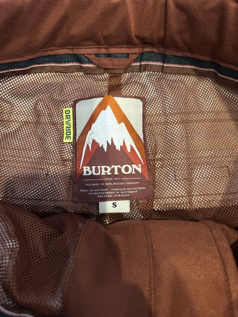 BURTON　 スノーボードウェア ジャケット　上下セット　Sサイズ　バートン