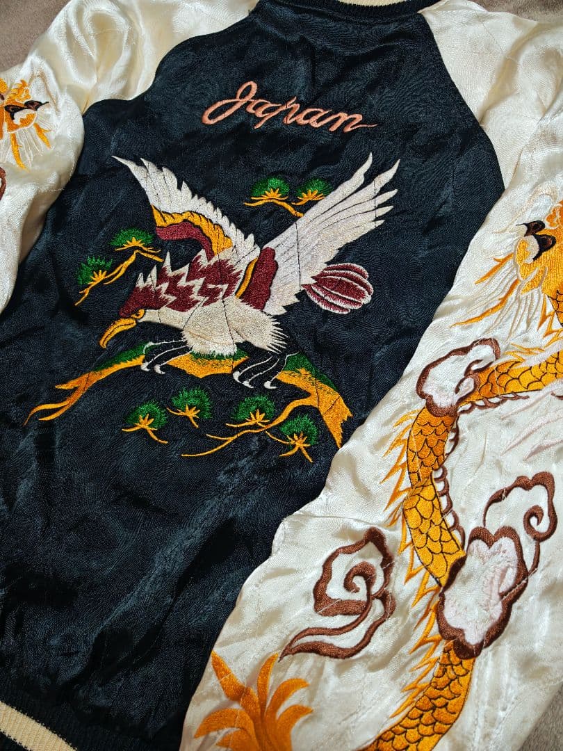 SEVEN ２面用 龍ワシ日本限定 スカジャン vintage レーヨン