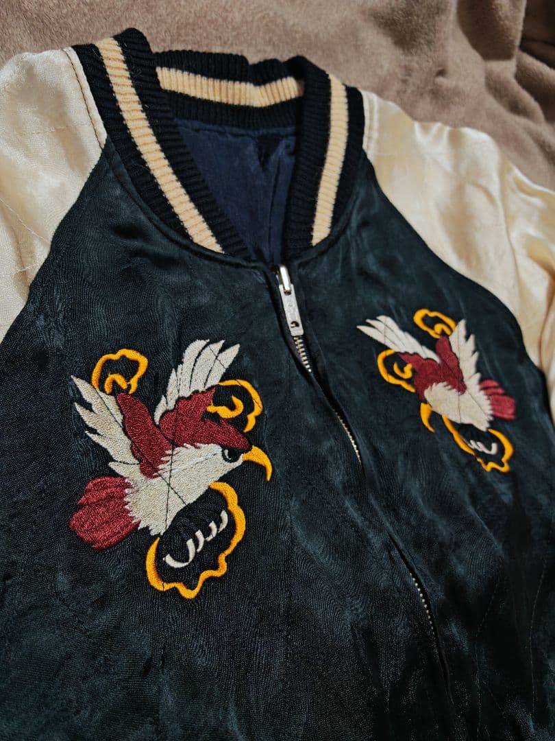 SEVEN ２面用 龍ワシ日本限定 スカジャン vintage レーヨン