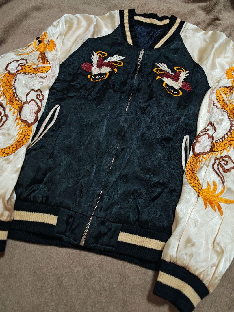 SEVEN ２面用 龍ワシ日本限定 スカジャン vintage レーヨン