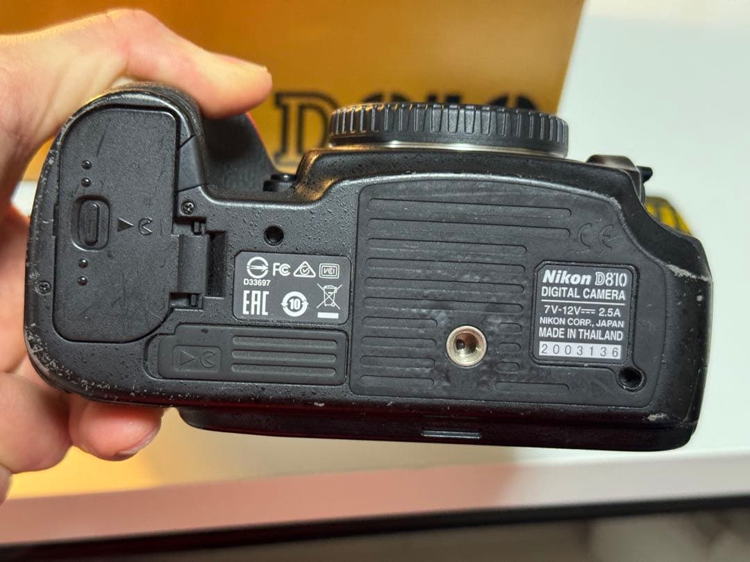 中古のNikon D810 ボディ