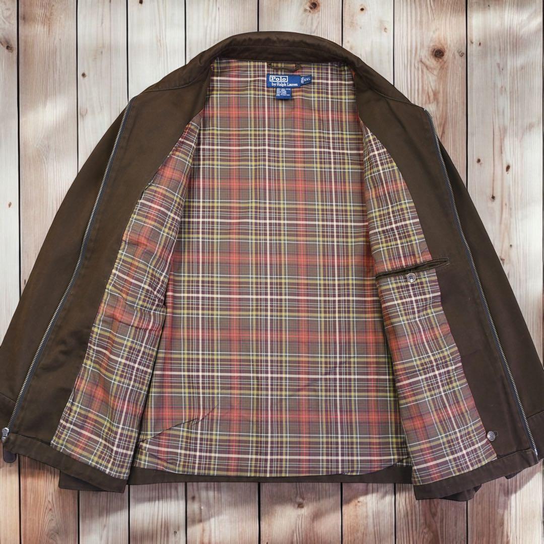 01M595◯ 90s RalphLauren 短丈 スウィングトップ ブルゾン