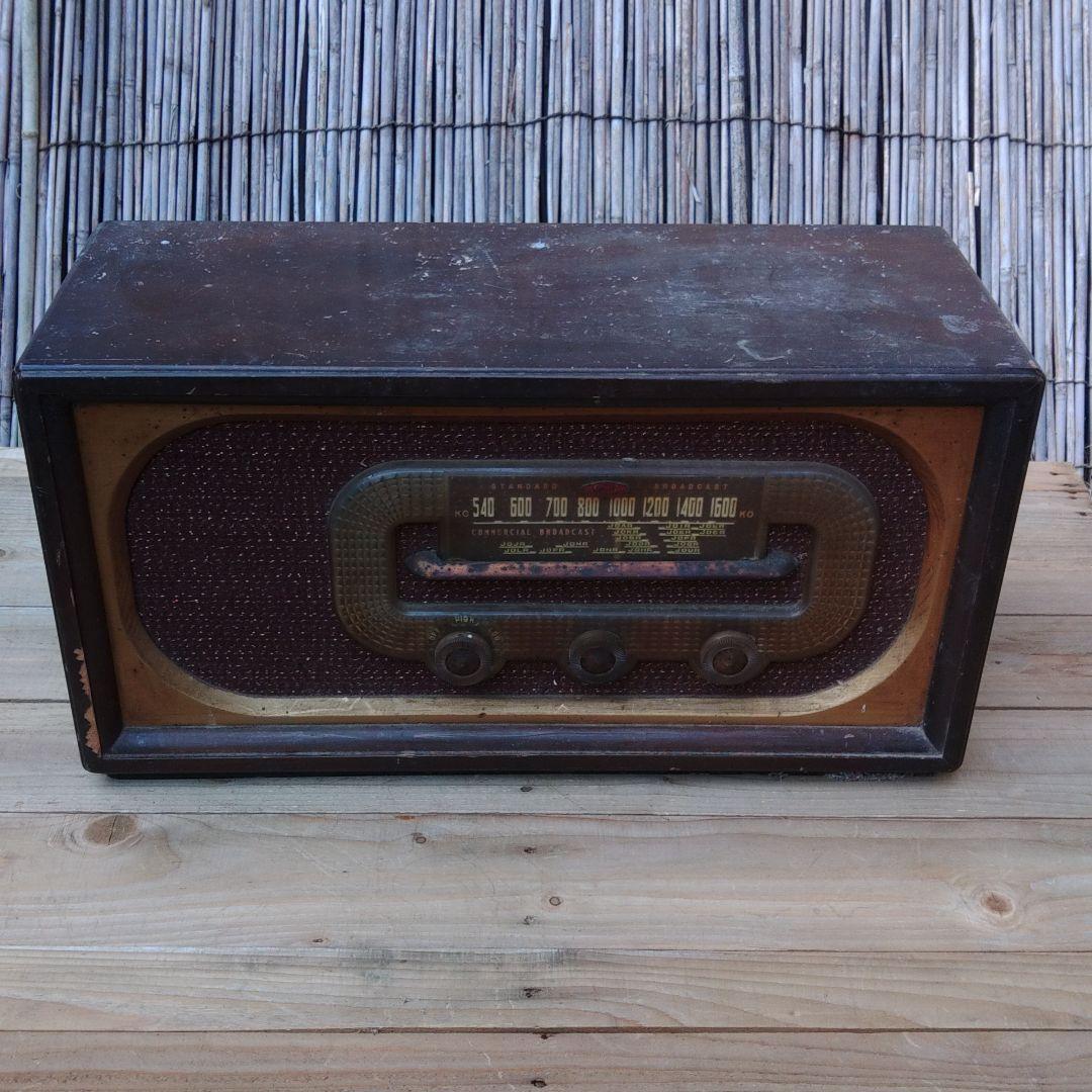 シャープ真空管ラジオ受信機　アンティークラジオ　早川電気工業株式会社製　蔵出し品