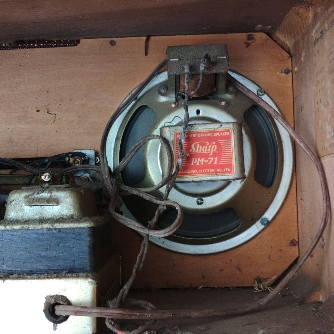 シャープ真空管ラジオ受信機　アンティークラジオ　早川電気工業株式会社製　蔵出し品
