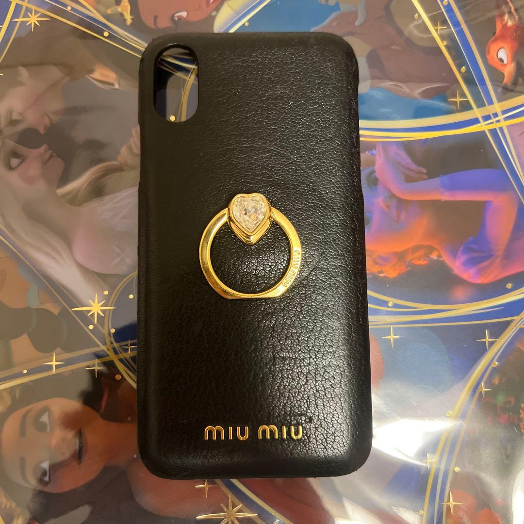 miumiu iphoneⅩ スマホケース