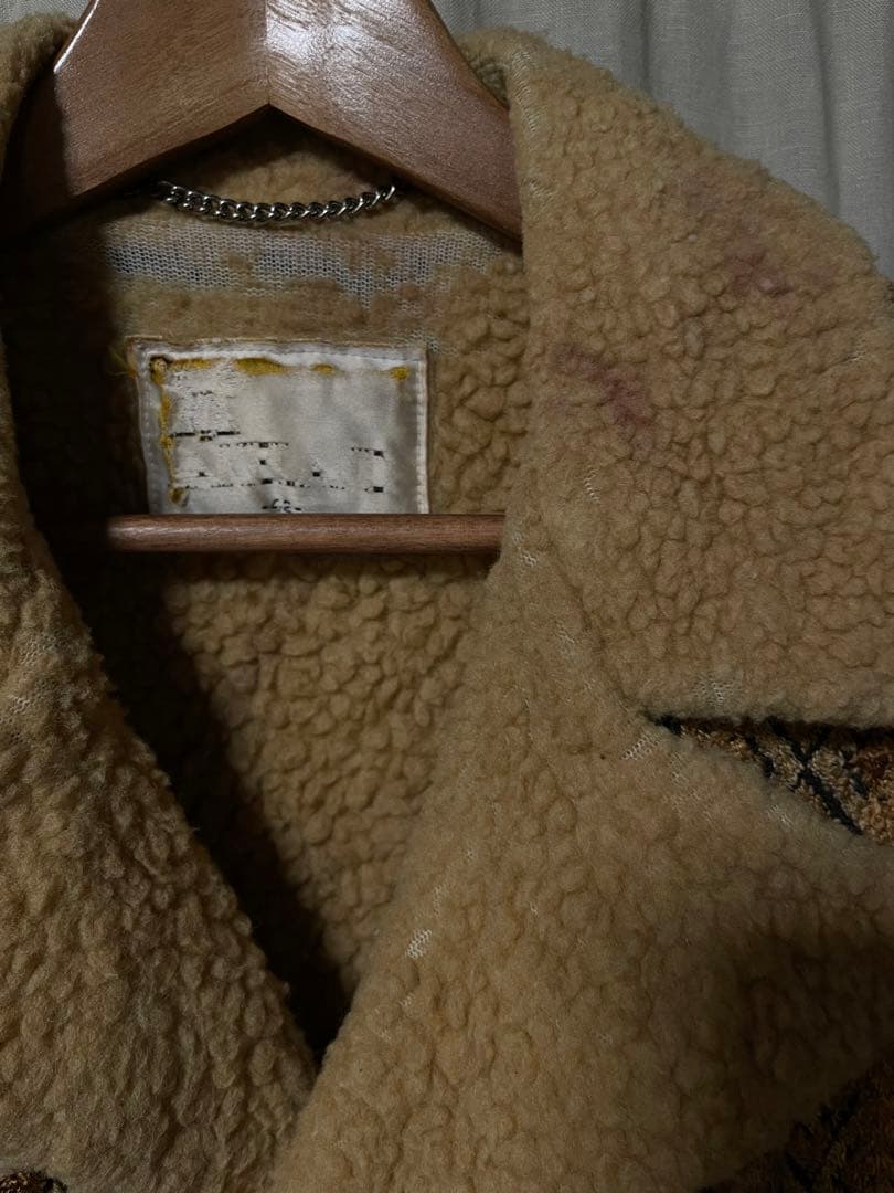 【希少】LAKELAND ゴブラン ランチコート ボアジャケット