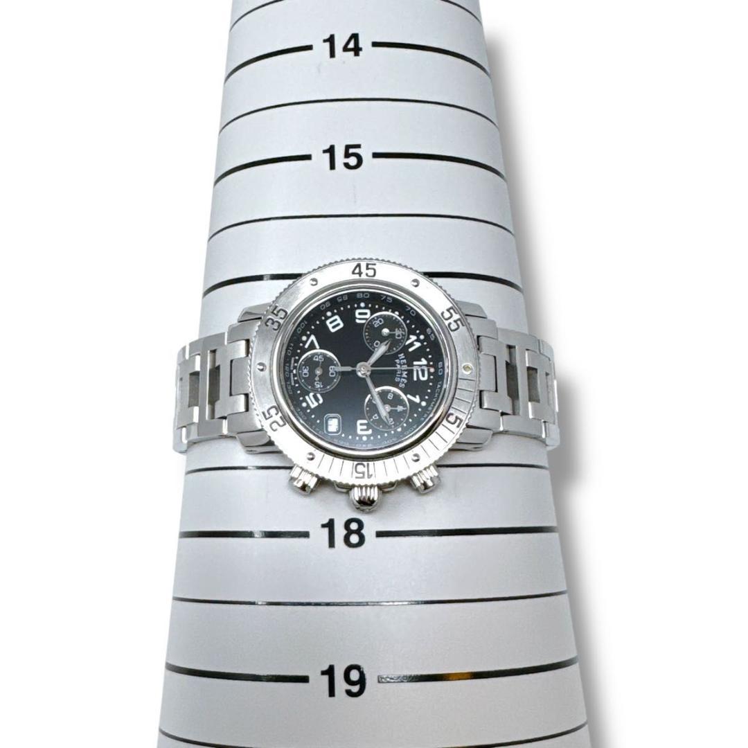 エルメス クリッパー ダイバー CL2.310 クロノ 黒 レディース 腕時計