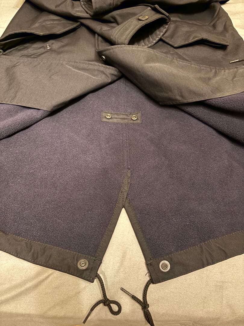 FRED PERRY フード付きモッズコート XS ダークグレー