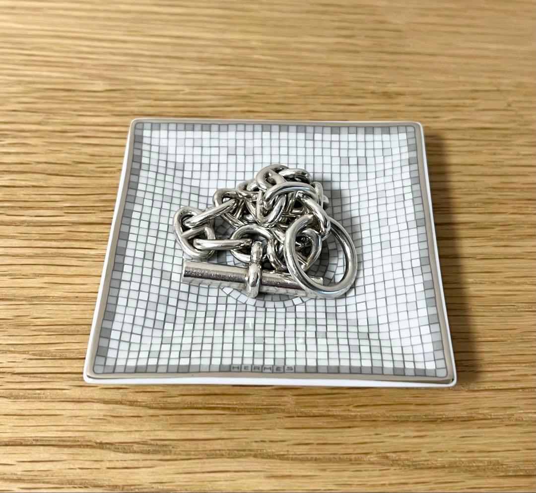 プラチナ カレ No1 トレイ プレート 皿 HERMES エルメス モザイク