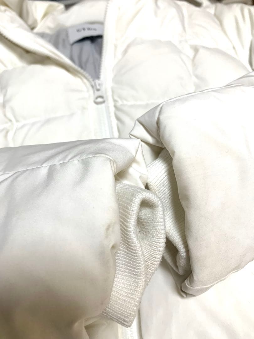 GYDA SymmetryGYDAベルト付きロングダウンコート ホワイト