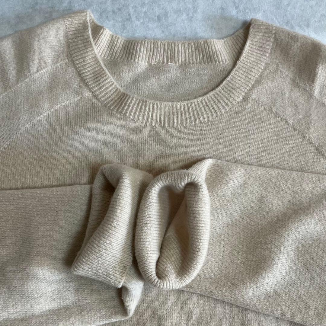 美品⭐️ドゥーズィエムクラス　CAPLI クルーネックプルオーバー　ベージュ