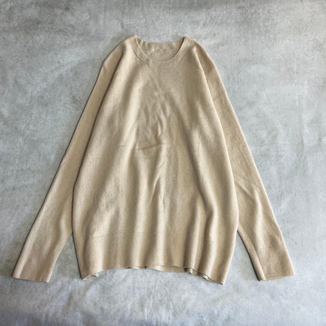 美品⭐️ドゥーズィエムクラス　CAPLI クルーネックプルオーバー　ベージュ