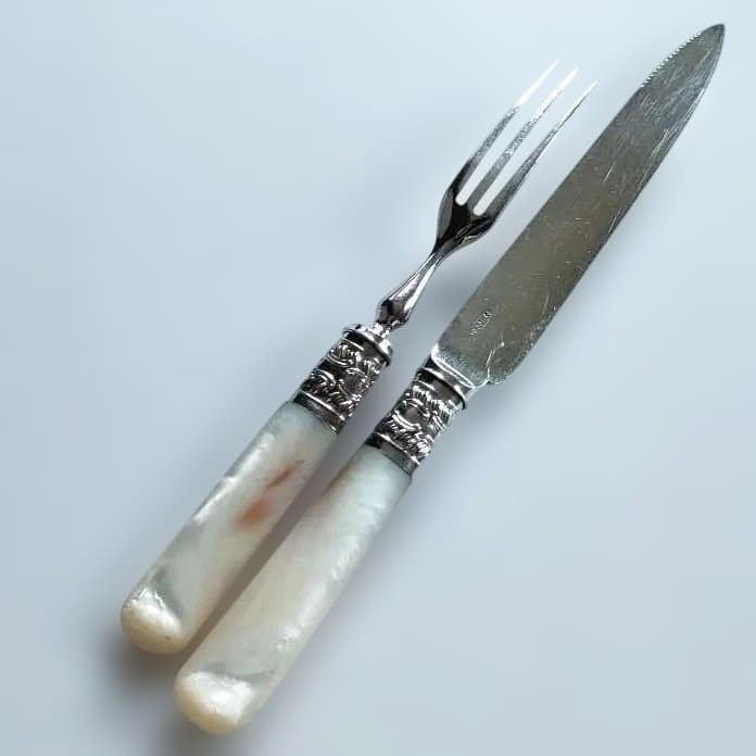 カトラリーセット①　マザーオブパール　白蝶貝　アンティーク　ビンテージ