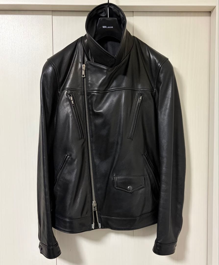 ジャケット・アウター Lounge Lizard HORSE HIDE W RIDERS BLACK2