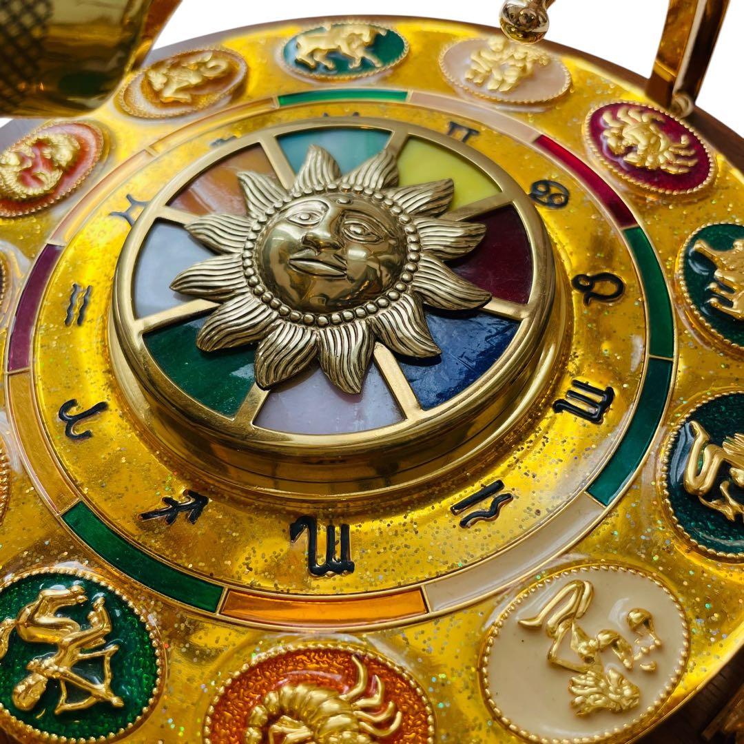 万華鏡 オルゴール 天球儀モチーフ 12星座 アンティーク風 インテリア