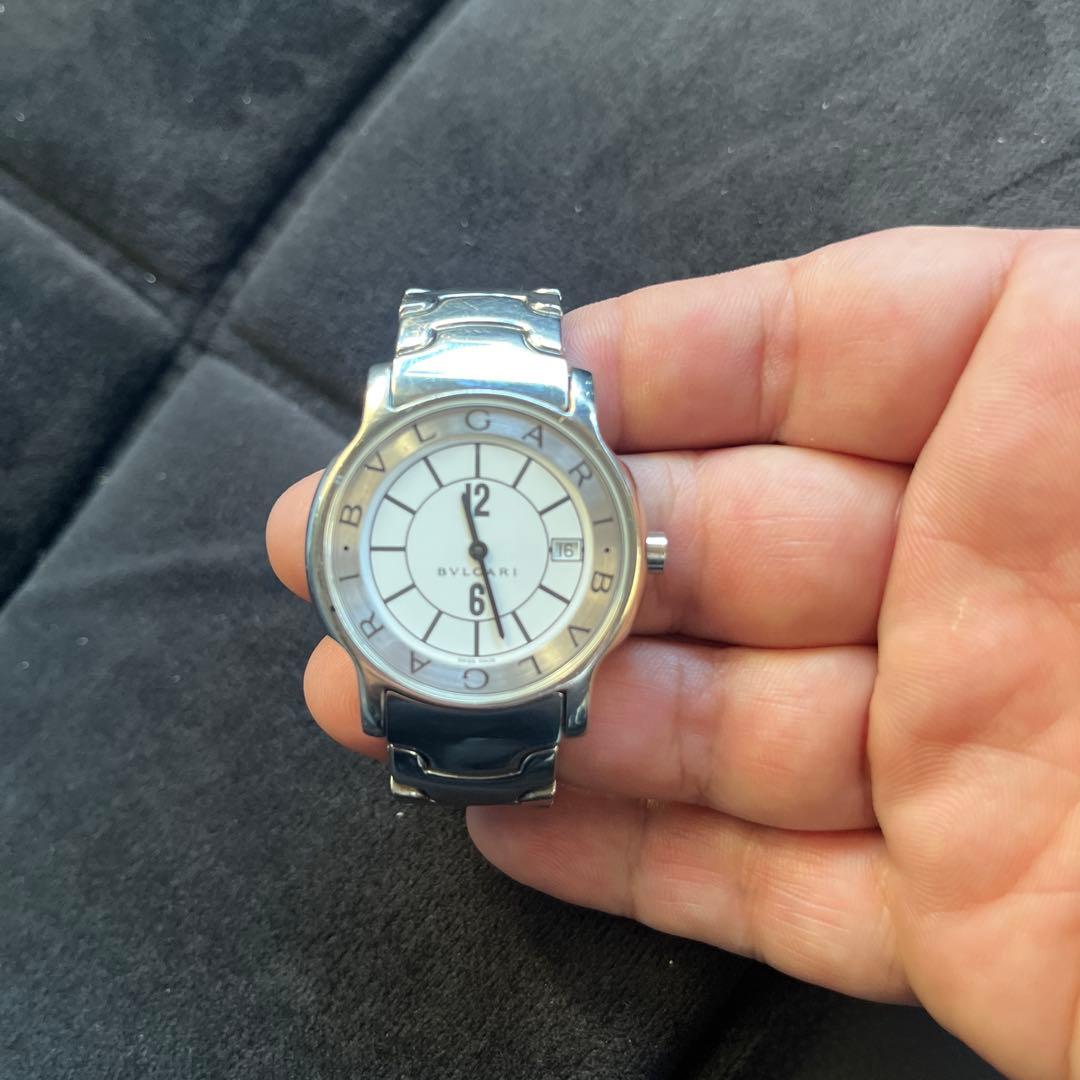 BVLGARI シルバーアナログ時計