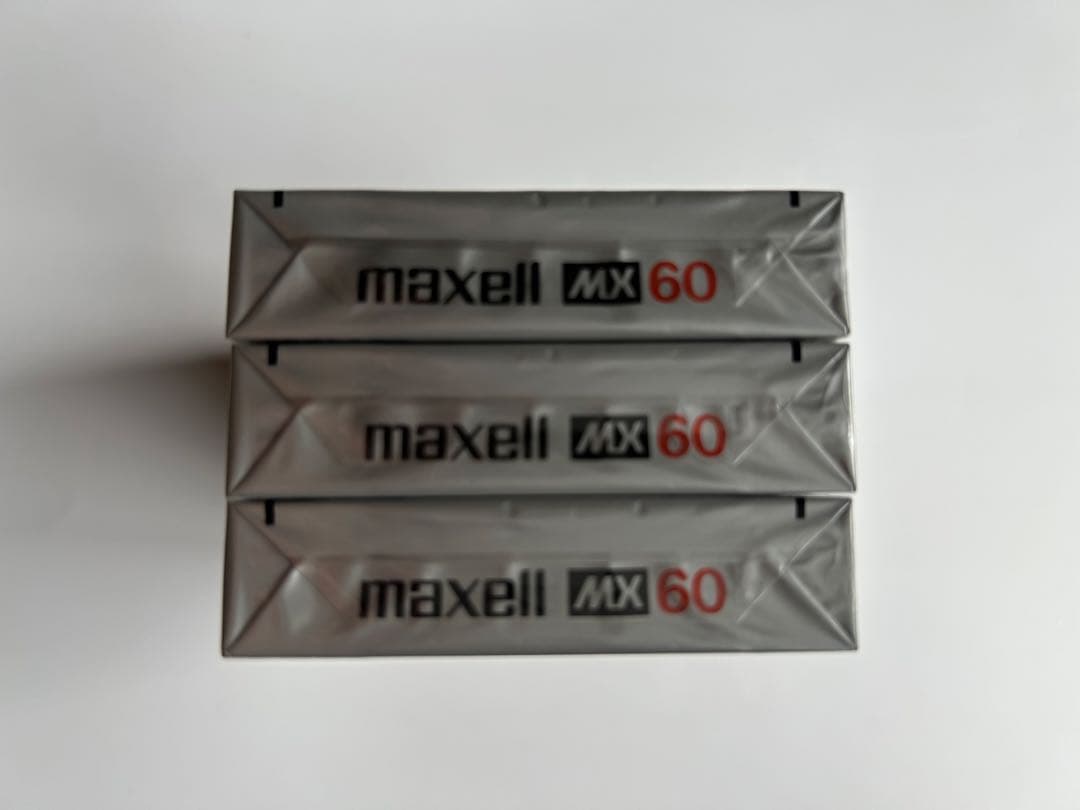 maxell MX60 マクセル メタル カセット テープ 3本
